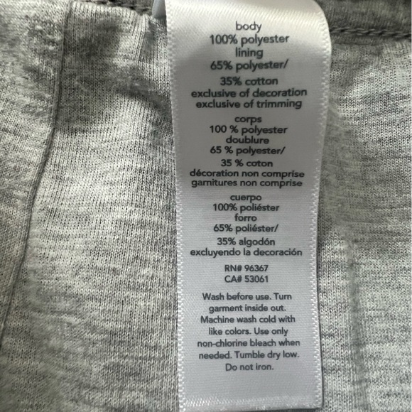 OshKosh Black Track Pants with White, size 8 - Picture 7 of 8